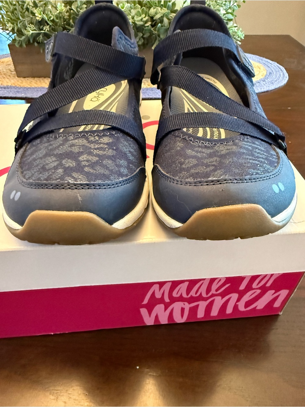 Ryka Navy Blue Mary Jane Comfort Sneakers size 8 Kallie Leporad - Picture 4 of 10